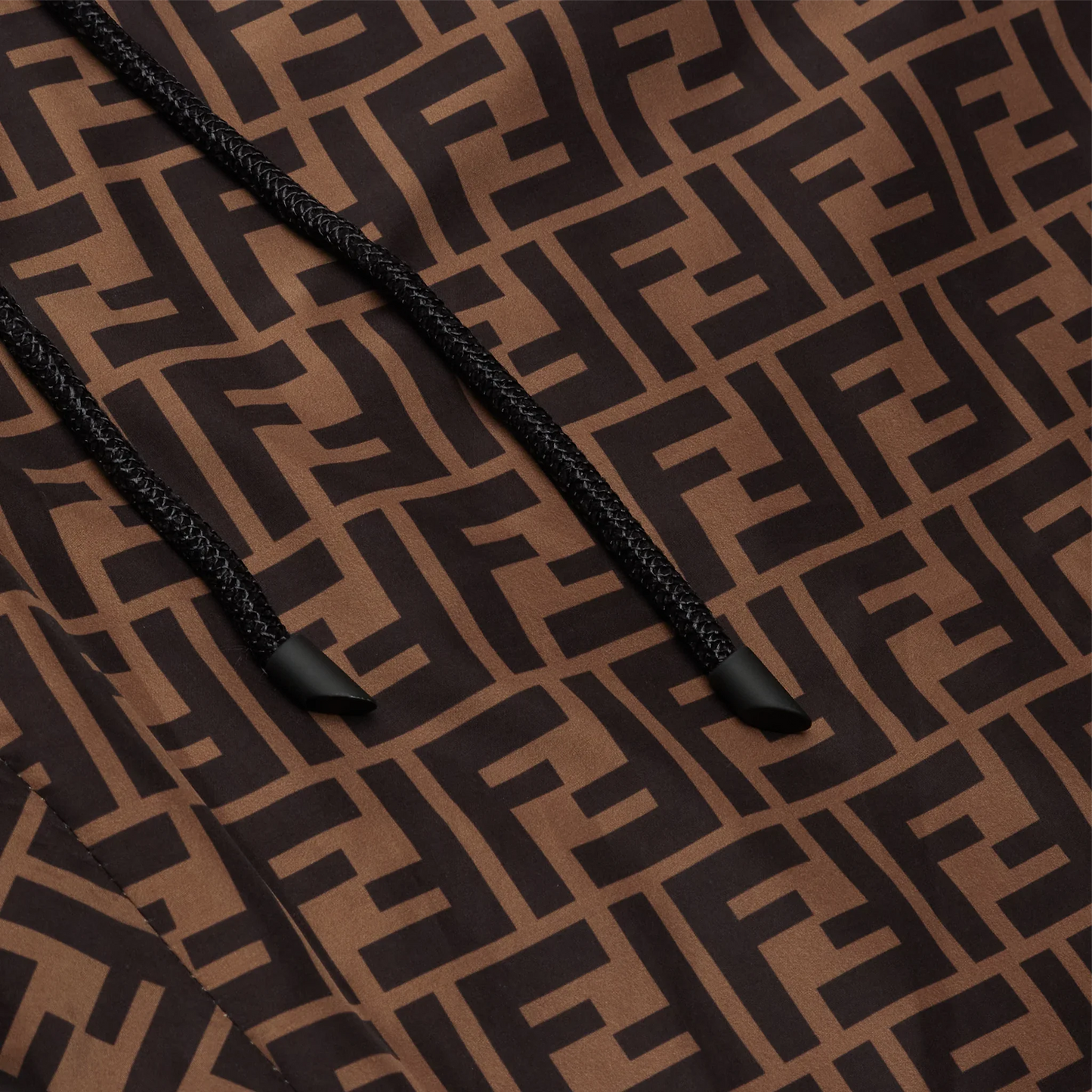 Preloved - Fendi FF Logo Brown Nylon Track Pants