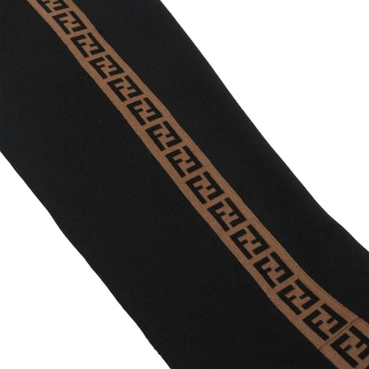 Preloved - Fendi FF Side Stripe Pintuck Black Sweatpants