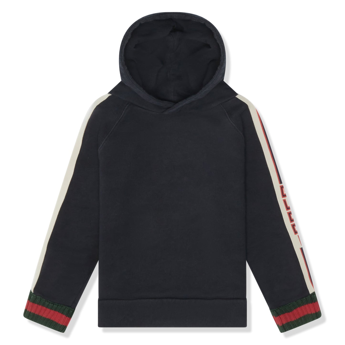 Preloved - Gucci Side Stripe Logo Cotton Blue Kids Hoodie