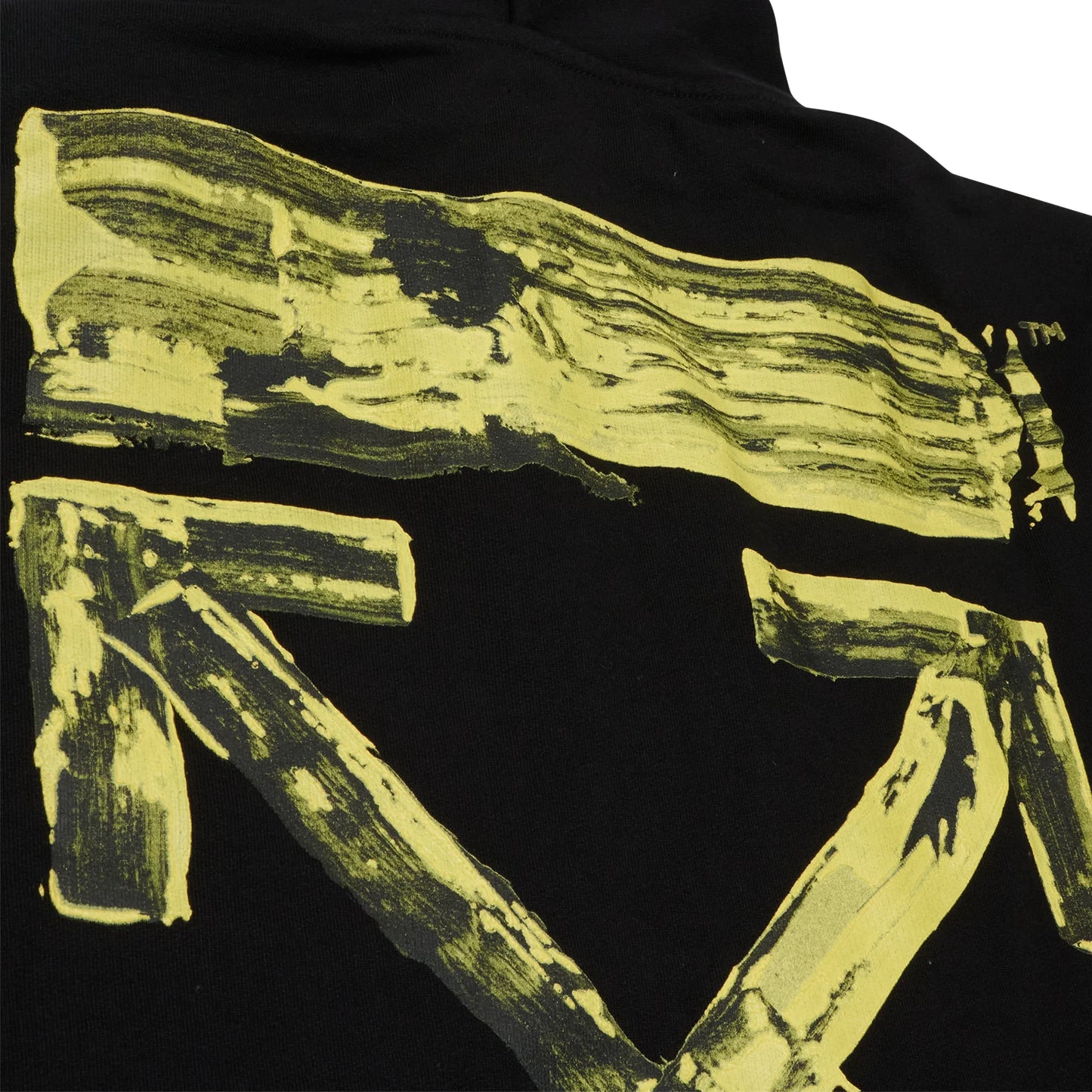 Preloved - Off-White Acrylic Arrows Black Multi-Strings Hoodie