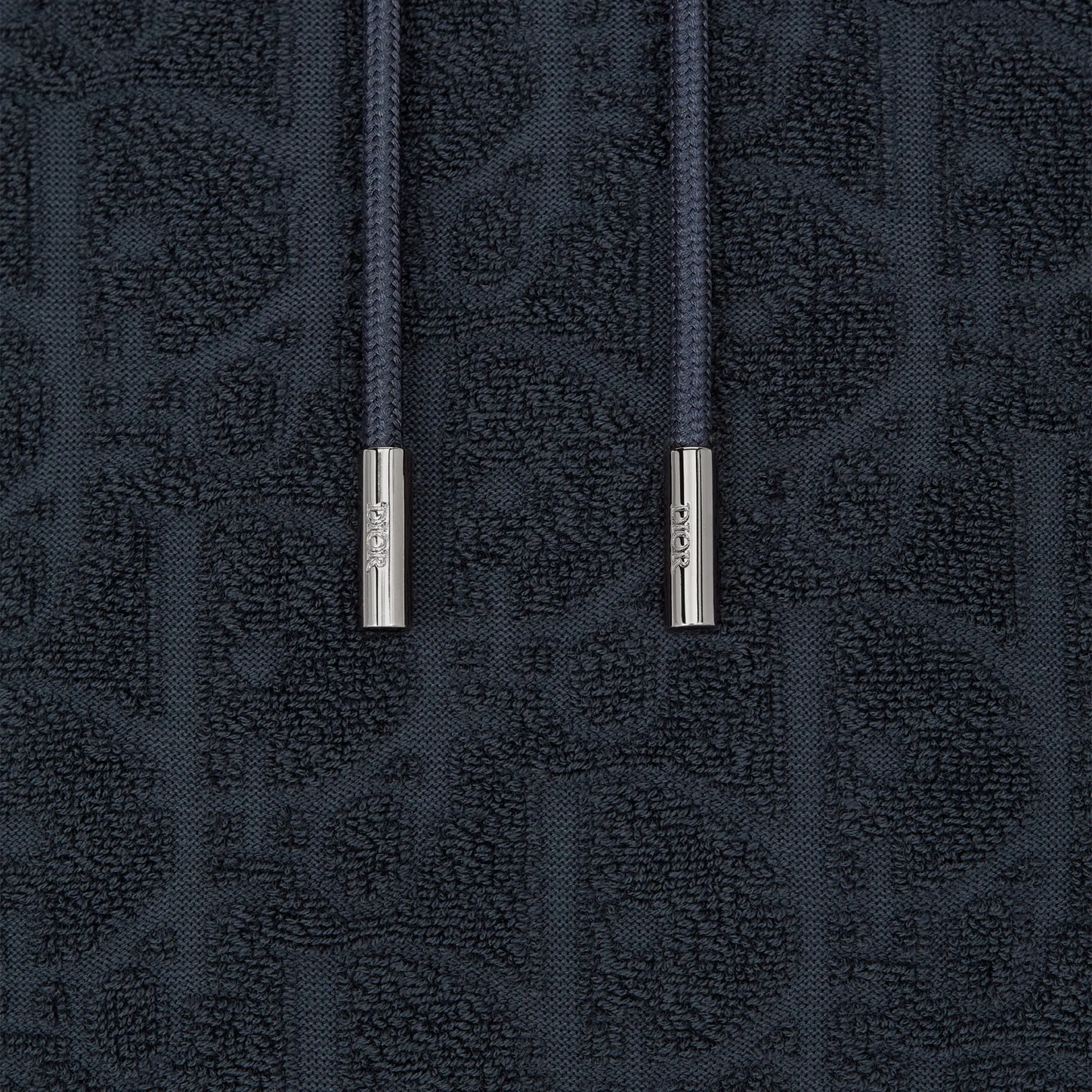 Preloved - Dior Oblique Towelling Terry Navy Hoodie