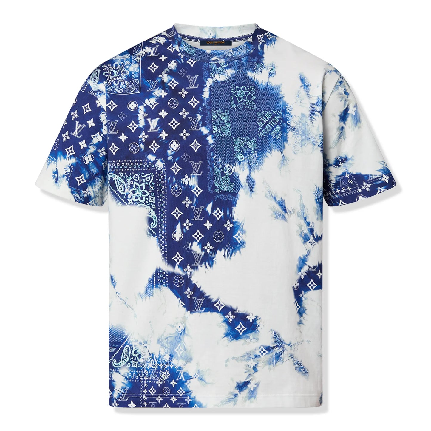 Preloved - Louis Vuitton Monogram Bandana Blue T Shirt