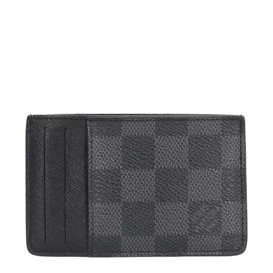 Preloved - Louis Vuitton Neo Porte Cartes Black Grey Card Holder