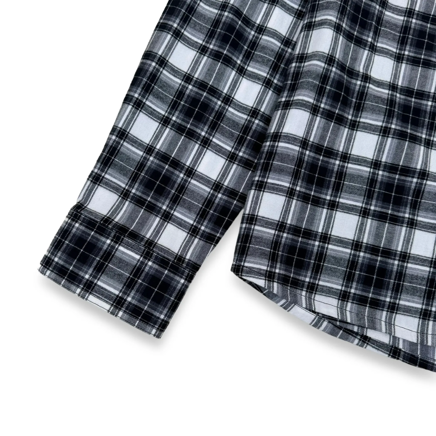 Preloved - Off-White Checked Arrow Black White Shirt