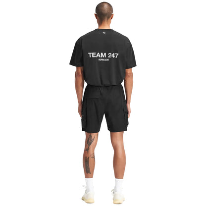 Represent 247 Black Shorts