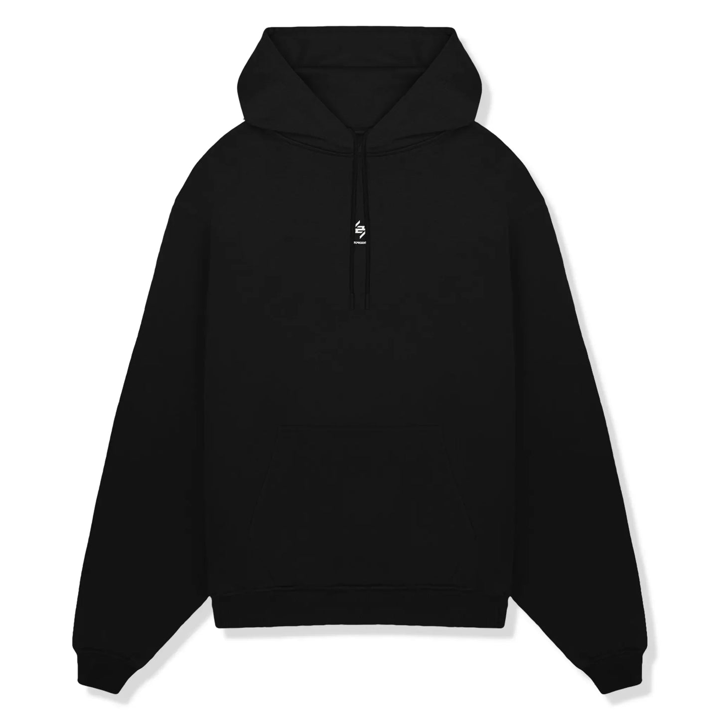 Represent 247 Oversized Jet Black Hoodie