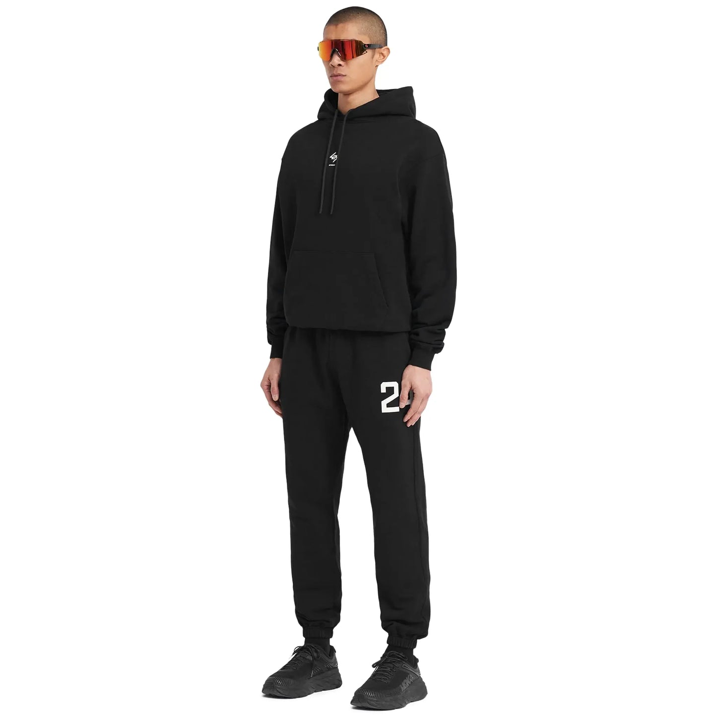 Represent 247 Oversized Jet Black Hoodie