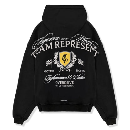 Represent Crest Black Hoodie