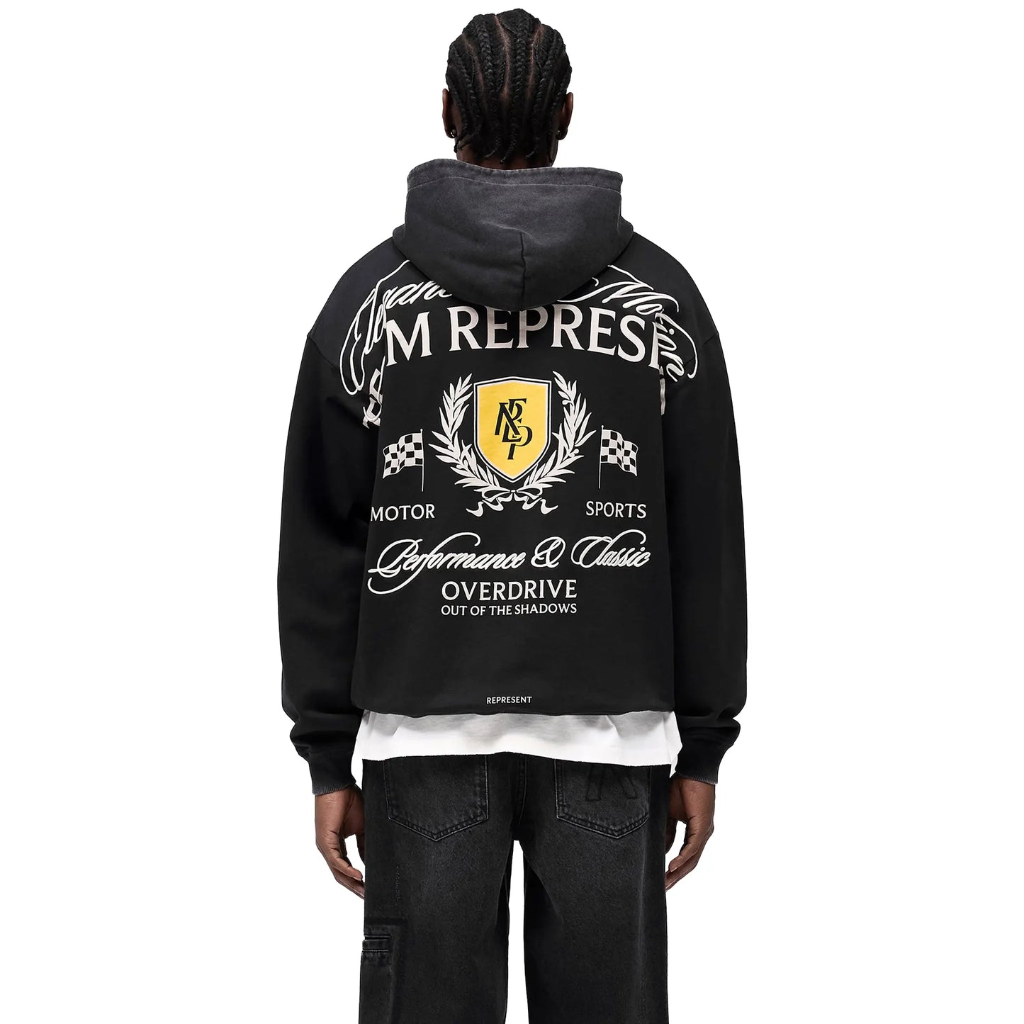 Represent Crest Black Hoodie