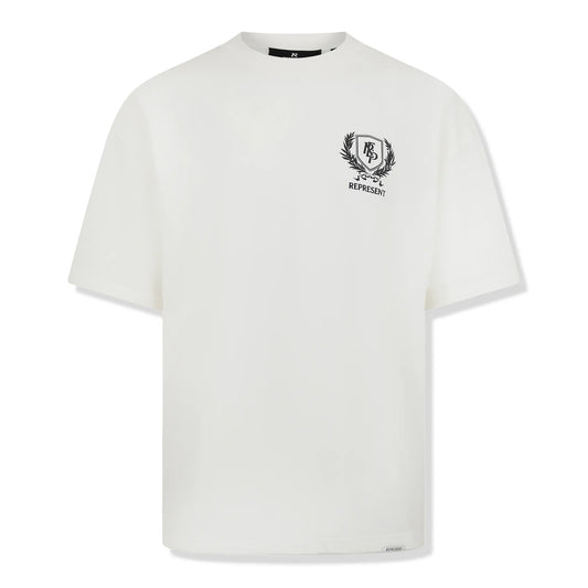 Represent Crest White T Shirt