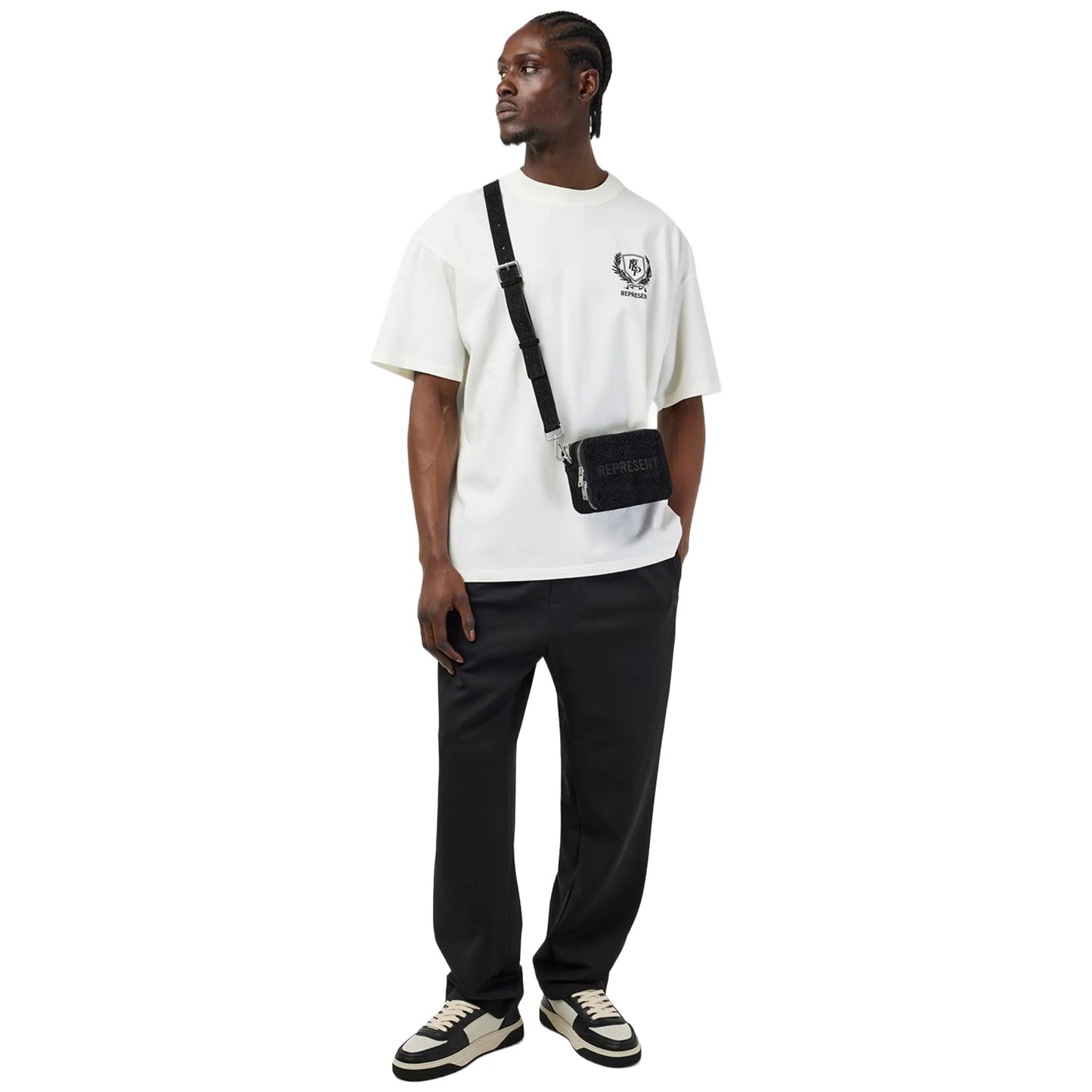 Represent Crest White T Shirt