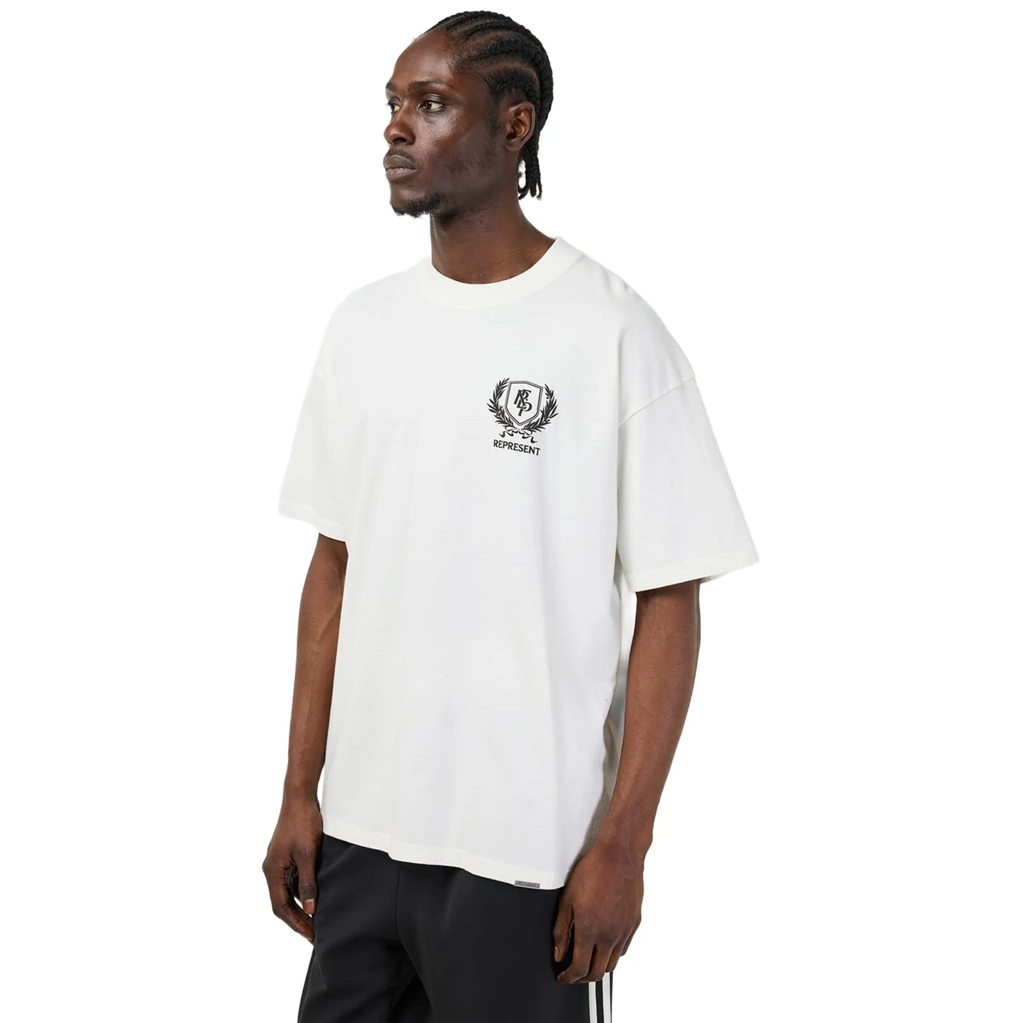 Represent Crest White T Shirt