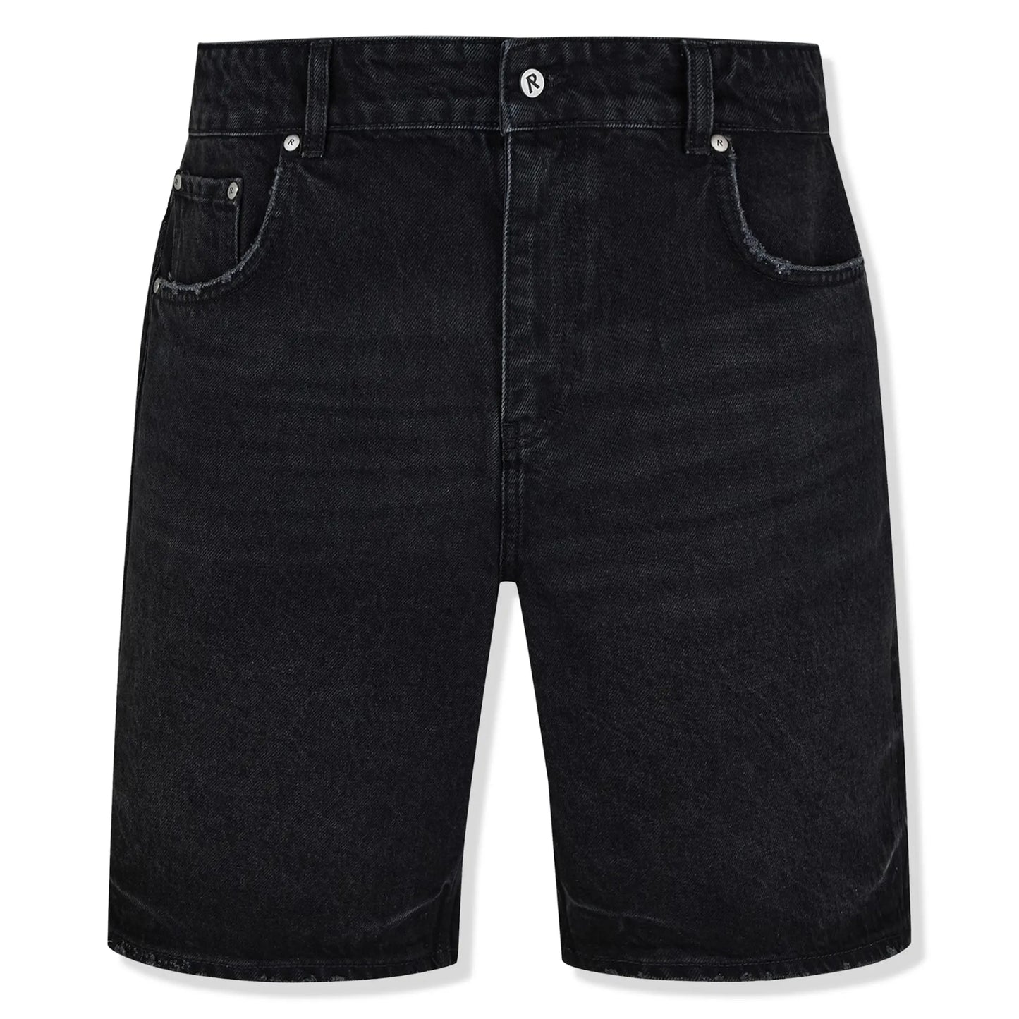 Represent Tailored Denim Black Shorts
