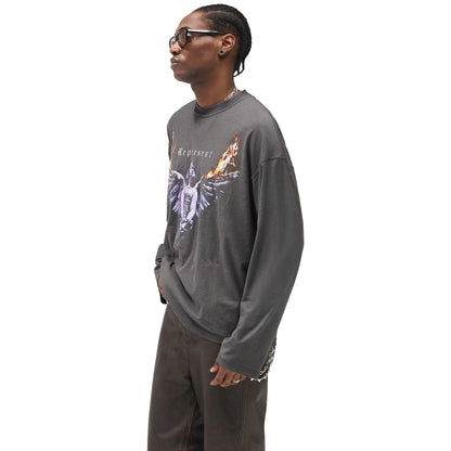 Represent Legacy Tour Reversible L/S Grey T Shirt