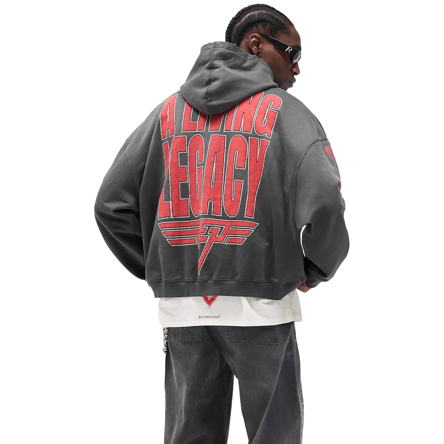 Represent Living Legacy Tour Reversible Grey Hoodie