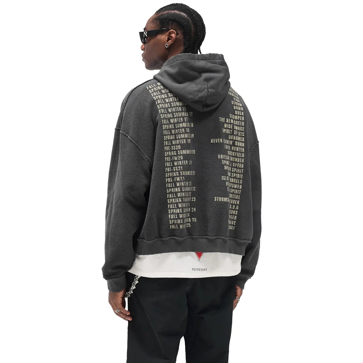 Represent Living Legacy Tour Reversible Grey Hoodie