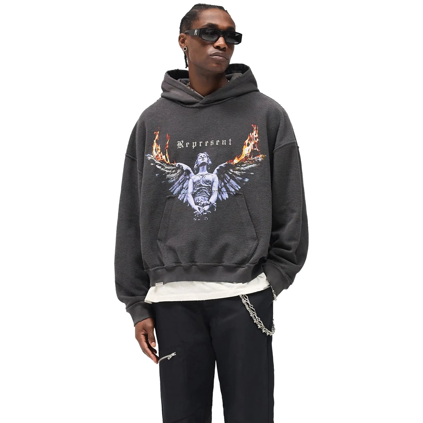 Represent Living Legacy Tour Reversible Grey Hoodie