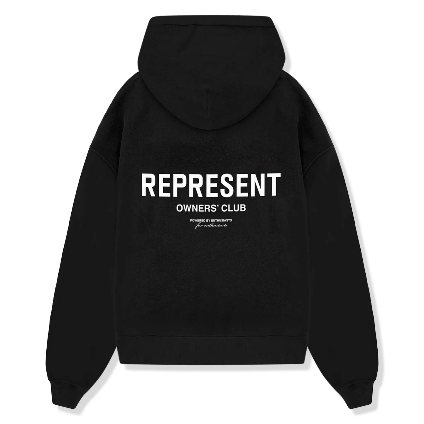 Represent Owners Club Zip-Up Black Hoodie