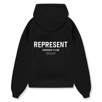 Represent Owners Club Zip-Up Black Hoodie