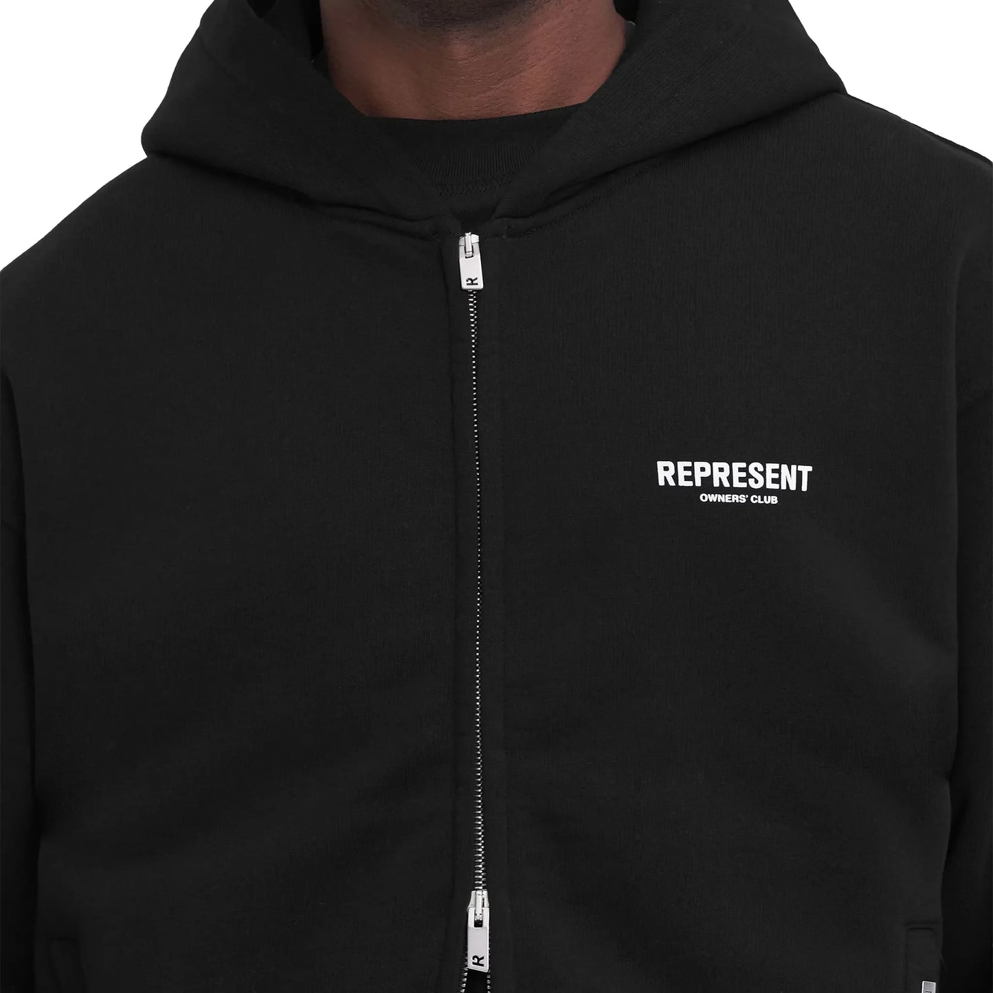 Represent Owners Club Zip-Up Black Hoodie