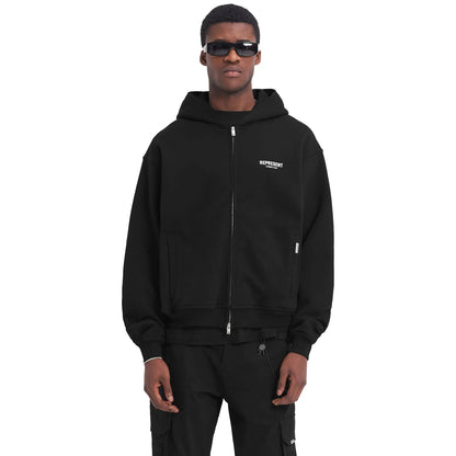 Represent Owners Club Zip-Up Black Hoodie