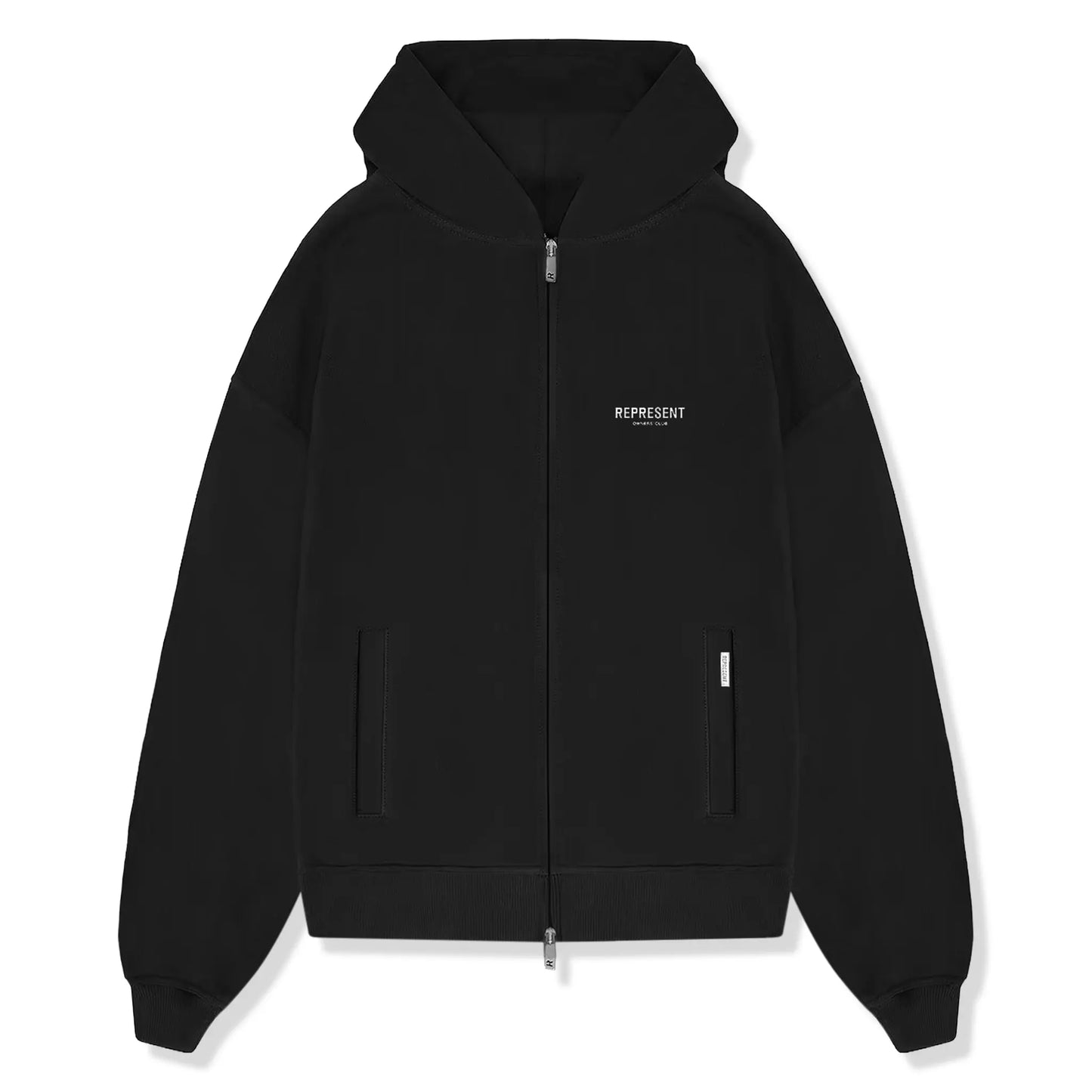Represent Owners Club Zip-Up Black Hoodie