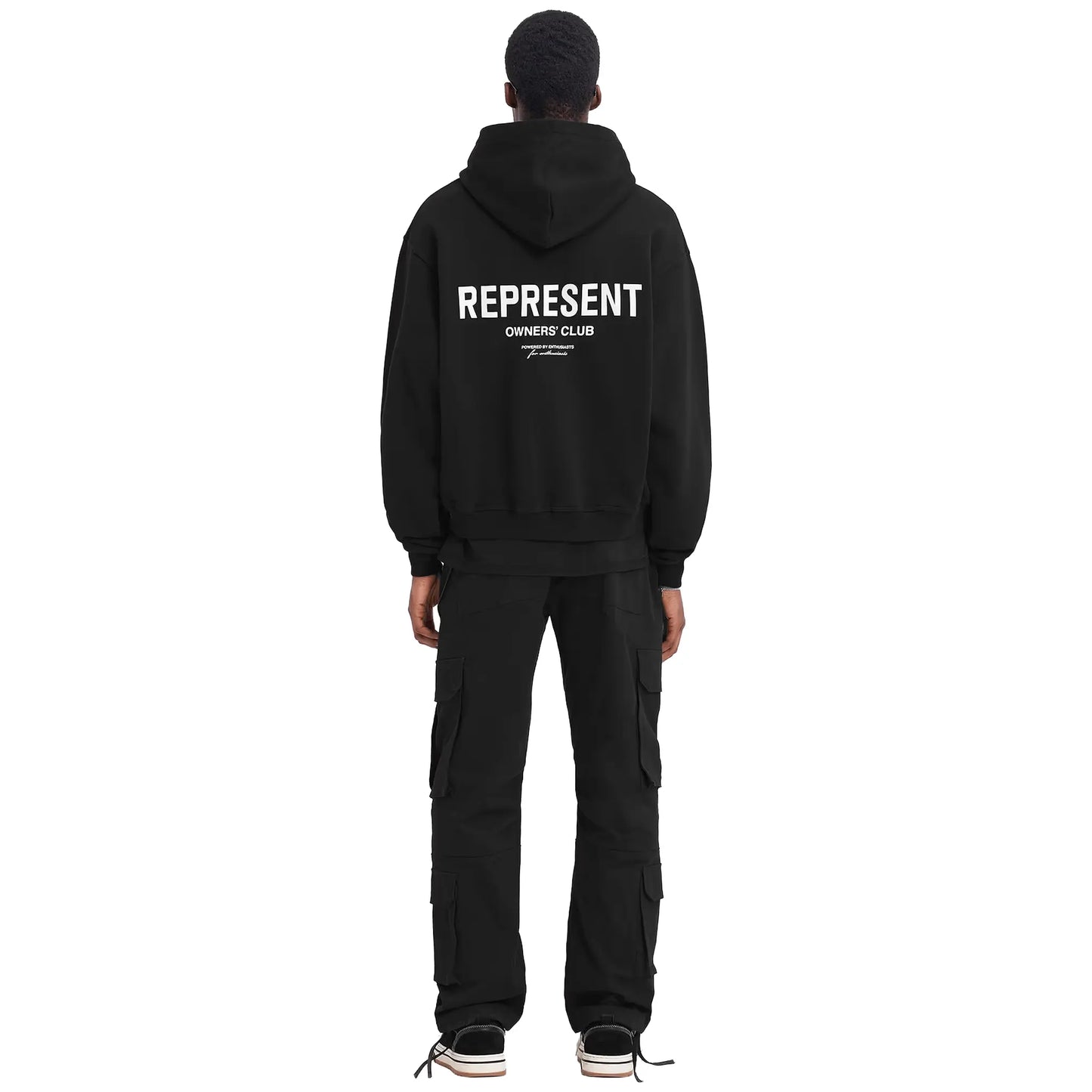 Represent Owners Club Zip-Up Black Hoodie