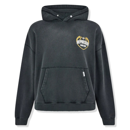 Represent Rep Angel Border Stained Black Hoodie