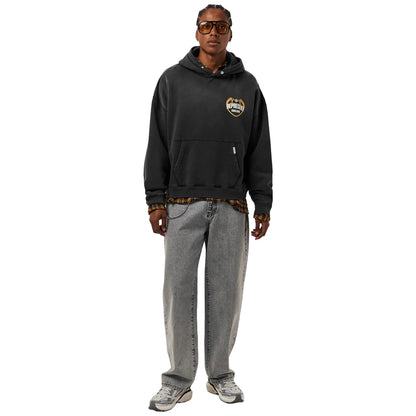 Represent Rep Angel Border Stained Black Hoodie