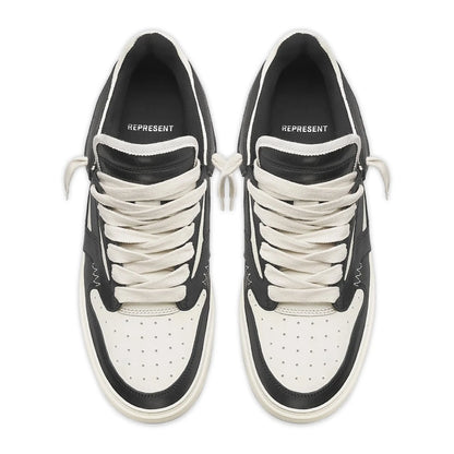 Represent Reptor Low Black Vintage White Sneakers