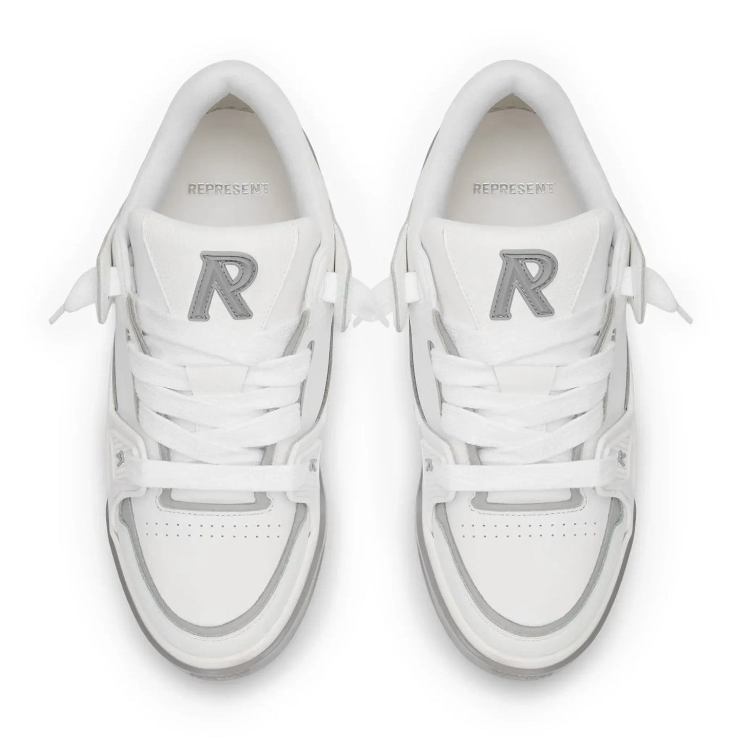 Represent Studio White Grey Sneakers