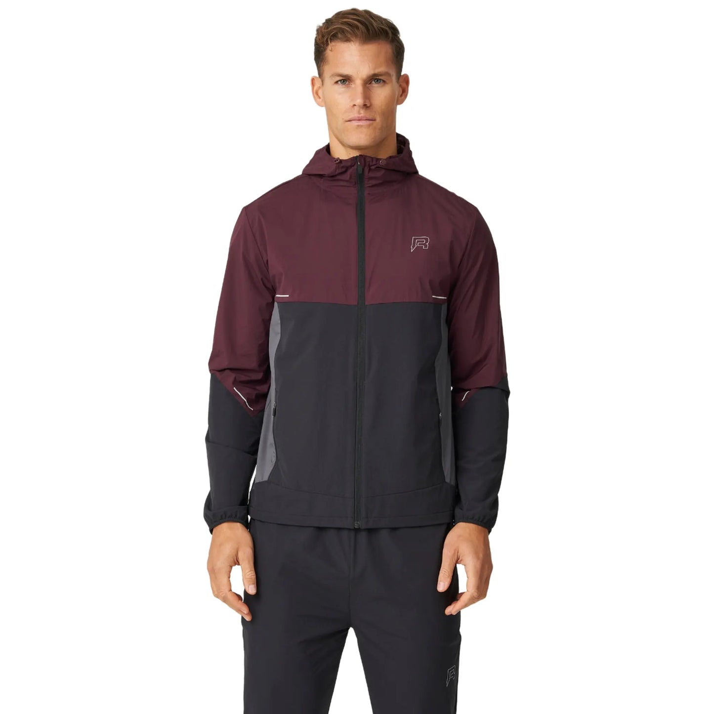 Reprimo Impact Burgundy Obsidian Windbreaker