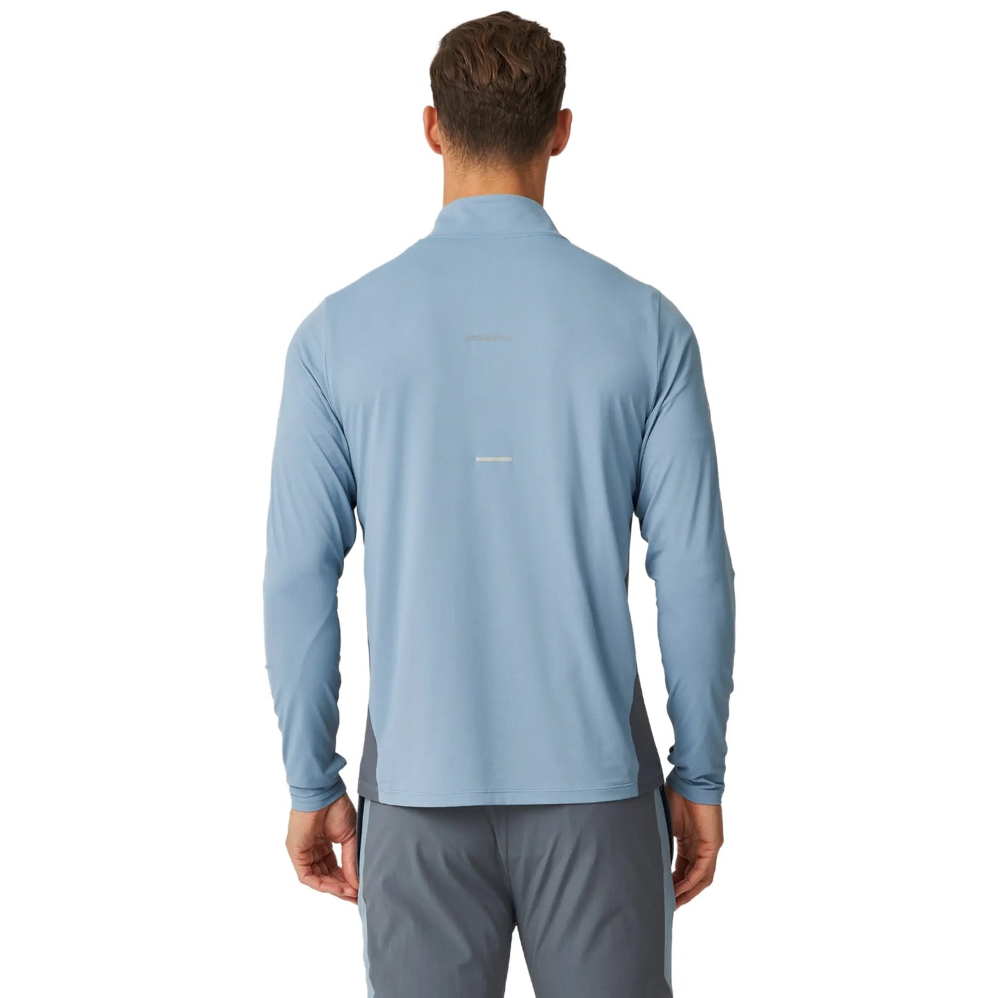 Reprimo Vortex L/S Turbulence Dusky Blue Quarter-Zip Training Top