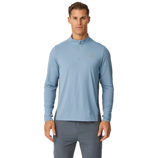 Reprimo Vortex L/S Turbulence Dusky Blue Quarter-Zip Training Top
