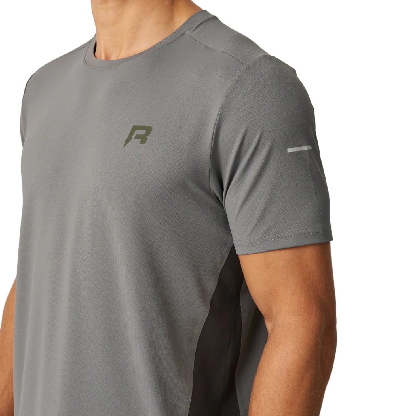 Reprimo Vortex Olive Dark Grey T Shirt