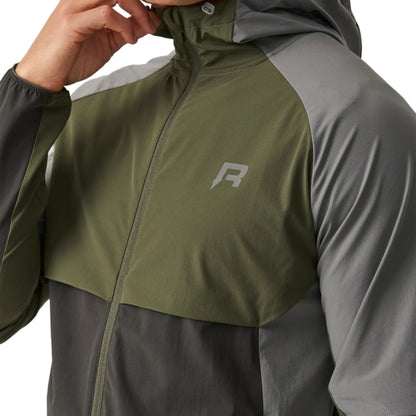 Reprimo Vortex Olive Dark Grey Windbreaker