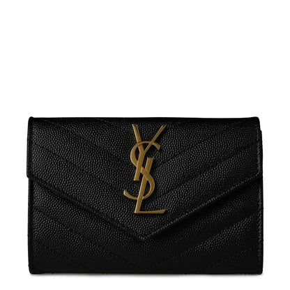 Saint Laurent Cassandre Matelasse Lambskin Small Envelope Wallet