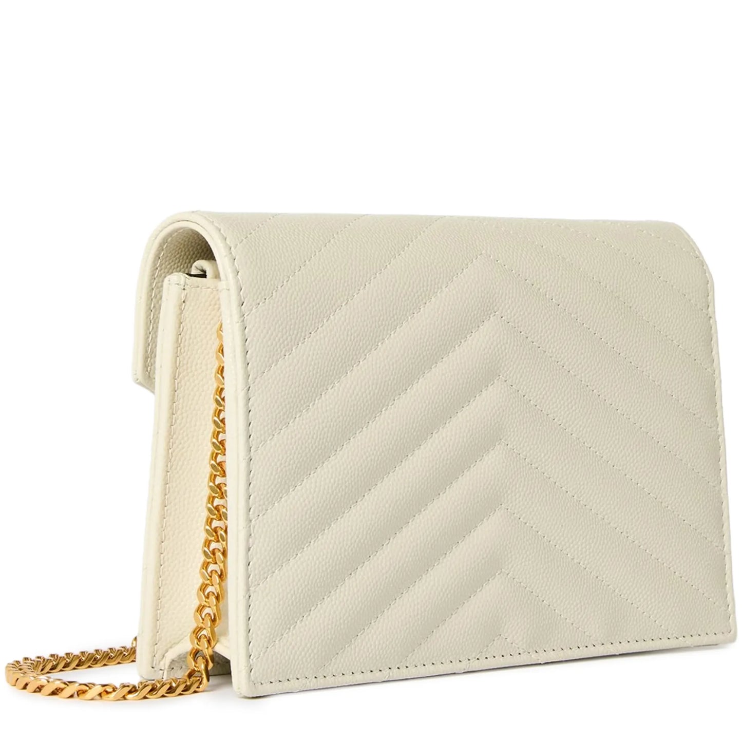 Saint Laurent Monogram Envelope Blanc Vintage Crossbody Bag