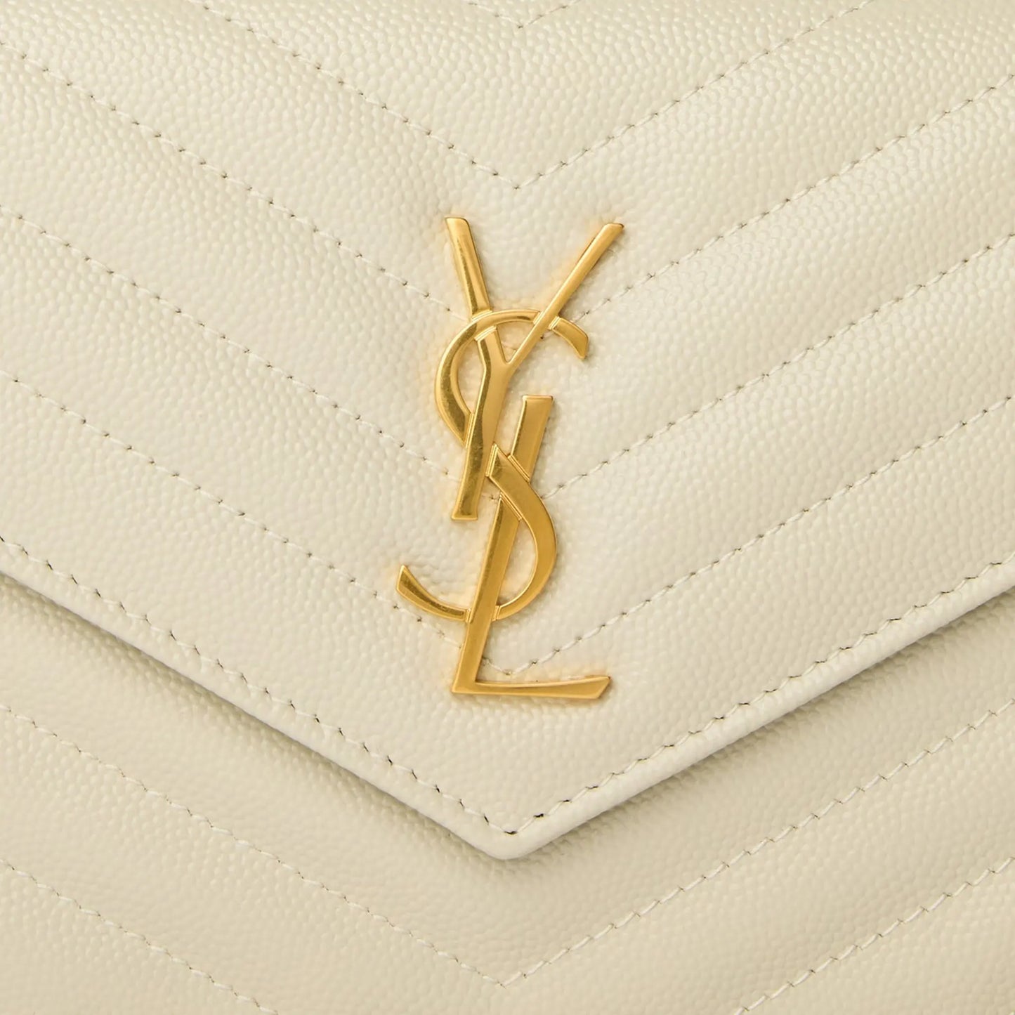 Saint Laurent Monogram Envelope Blanc Vintage Crossbody Bag