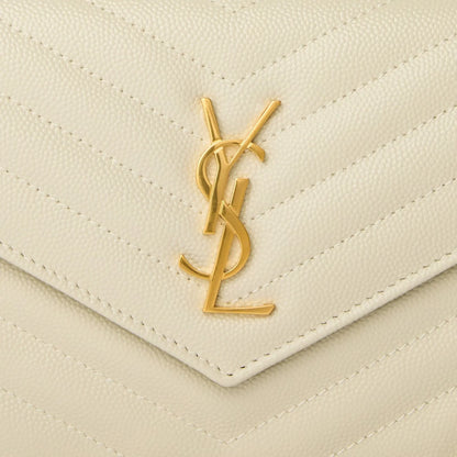 Saint Laurent Monogram Envelope Blanc Vintage Crossbody Bag