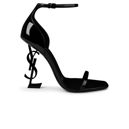 Saint Laurent Opyum 110 Heeled Black Sandals