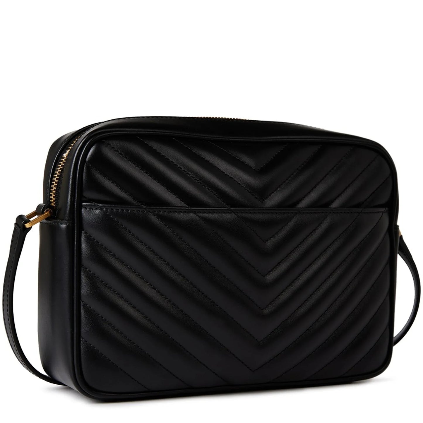 Saint Laurent Quilted Leather Lou Black Camera Bag