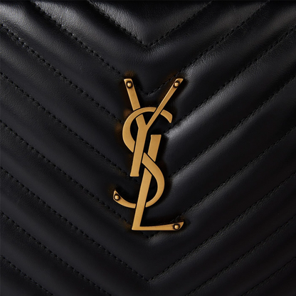 Saint Laurent Quilted Leather Lou Black Camera Bag