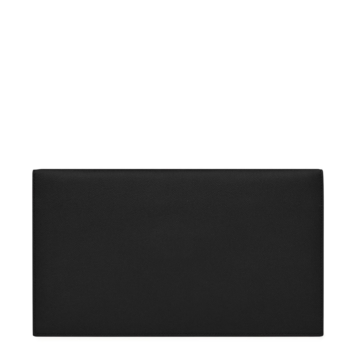Saint Laurent Uptown Grain De Poudre Leather Black Pouch