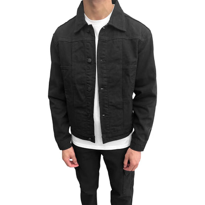 SIARR Black Denim Jacket & Cargo Pants
