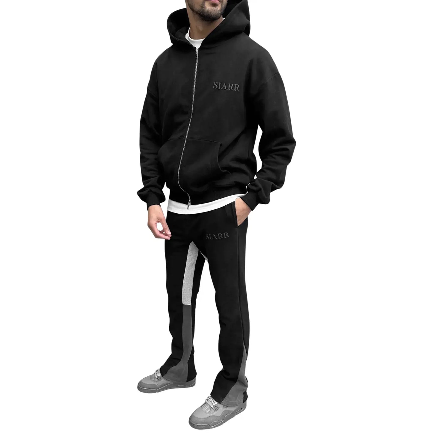 SIARR Black Flared Joggers