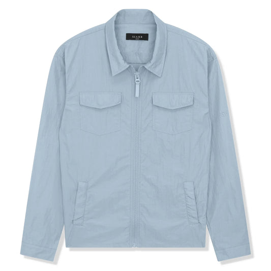 SIARR Crinkle Baby Blue Overshirt