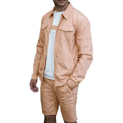 SIARR Crinkle Pink Overshirt