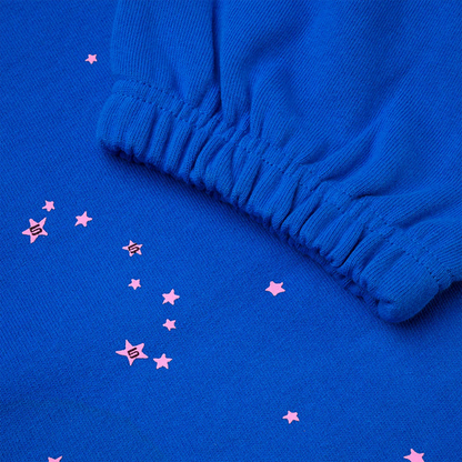 Sp5der Angel Number Blue Hoodie & Sweatpants