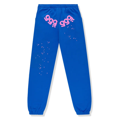 Sp5der Angel Number Blue Hoodie & Sweatpants